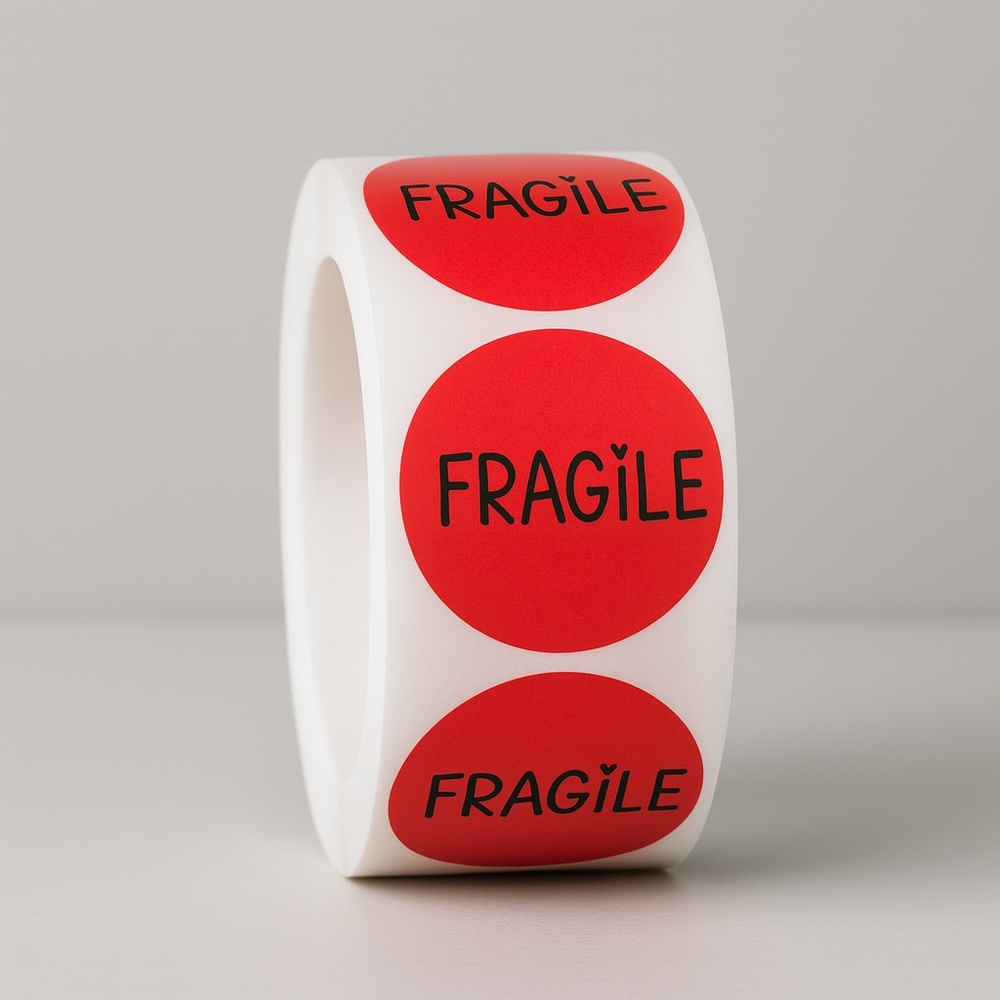 Fragile Packaging Labels 1 inch – 100 stickers labels - Picture 2 of 2